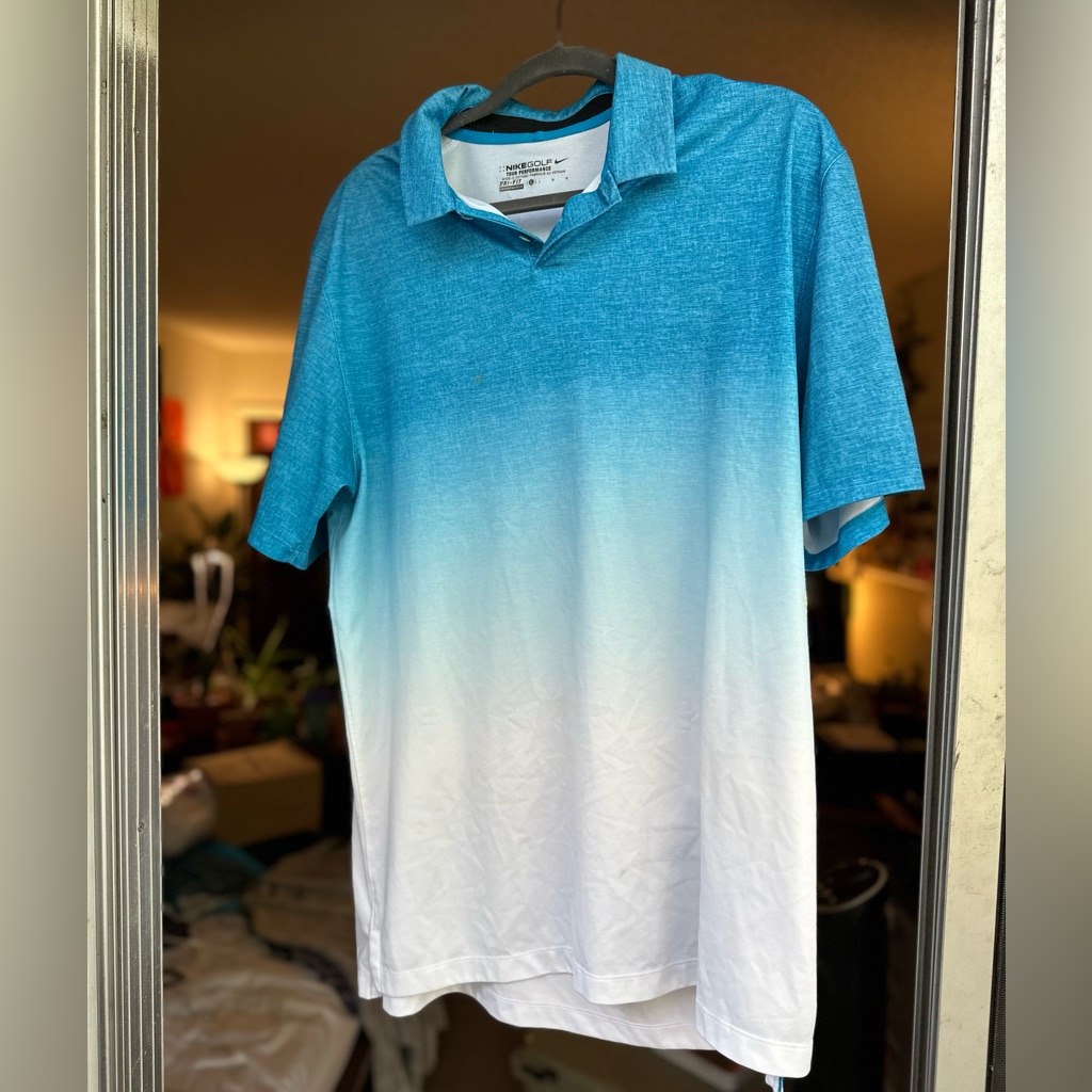 Nike Golf Shirt And Nike Golf Belt  Blue